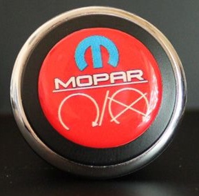 3D Start Button Decal Overlay Red White Mopar Image